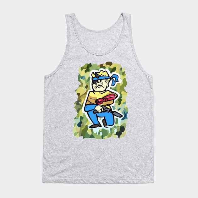 Punished "VaultBoy" Snake Tank Top by jamesweinreb